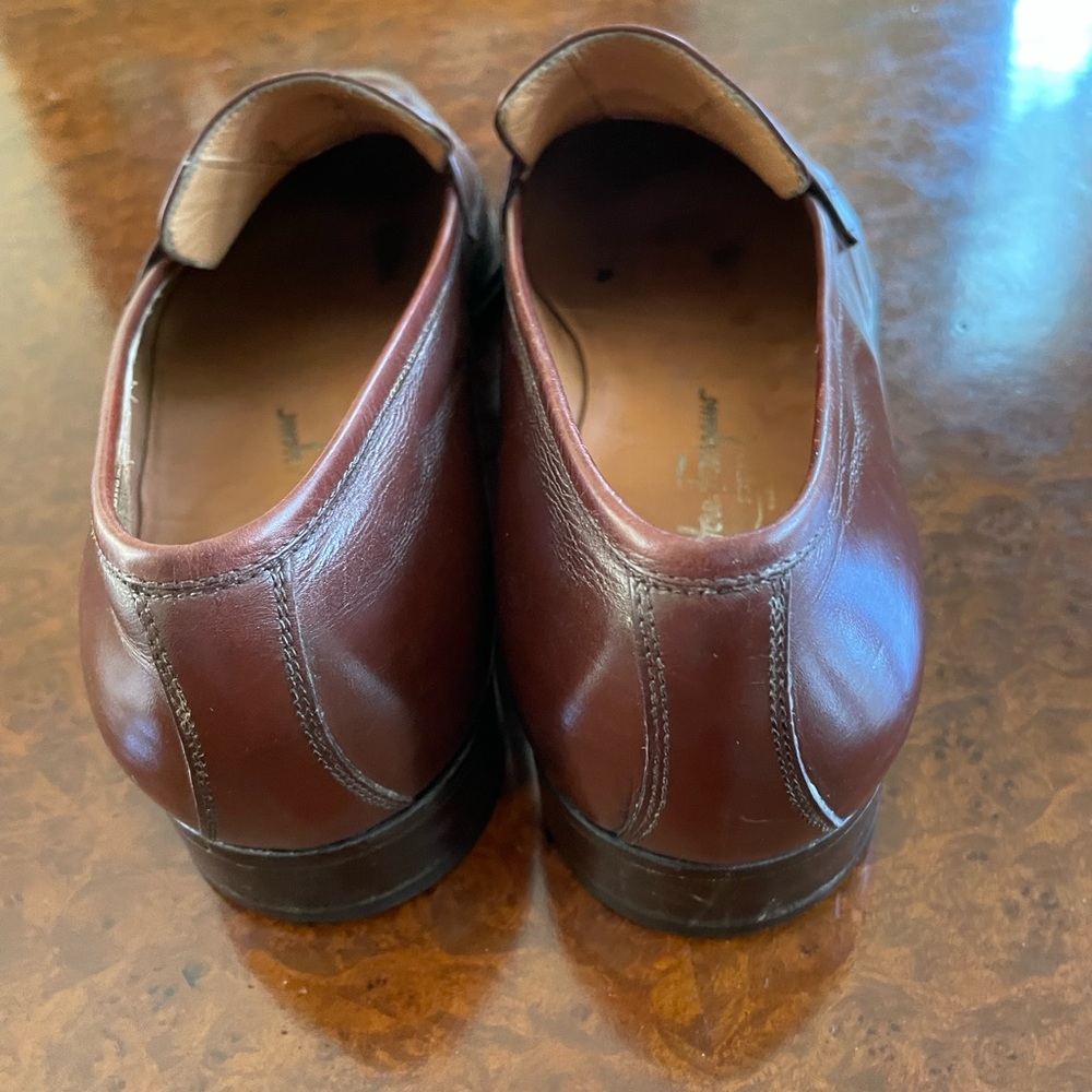 Salvatore Ferragamo Made in Italy Leather Tassel Loafer in Brown Size 11 D - Picture 3 of 8